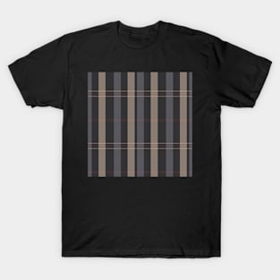 Dark Academia Aesthetic Artair 1 Hand Drawn Textured Plaid Pattern T-Shirt